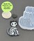 Cat Skeleton Dangle Earring Silicone Mold, Resin Mold & More (C5)